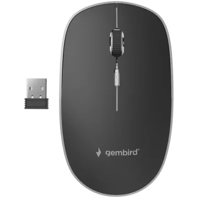 Ratón Gembird MUSW-4BS-01 Inalámbrico Negro
