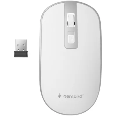Ratón Gembird MUSW-4B-06-WS Inalámbrico Plata