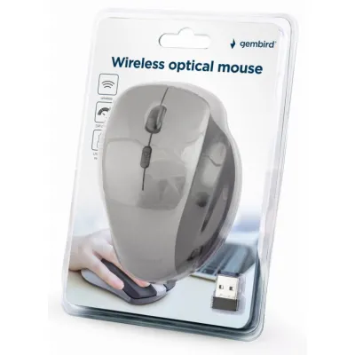 Ratón Gembird MUSW-6B-02-BG Inalámbrico Negro