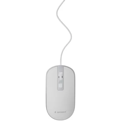 Ratón Gembird MUS-4B-06-WS Con cable Plata