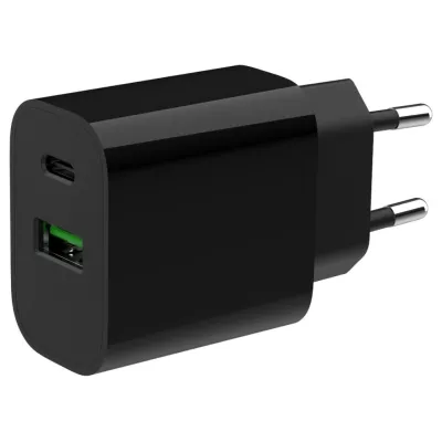 Cargador de pared Gembird TA-UC-PDQC20-01-BK USB-C Negro