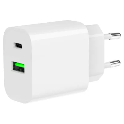 Cargador de pared Gembird TA-UC-PDQC20-01-W USB-C Blanco