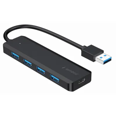 Hub USB Gembird UHB-U3P4P-02 USB 3.2 Gen 1 4 puertos