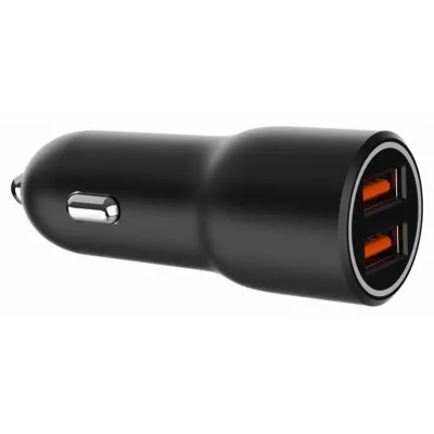 Cargador de coche Gembird TA-UC-A2QC36-CAR-01 USB-A Negro 36W