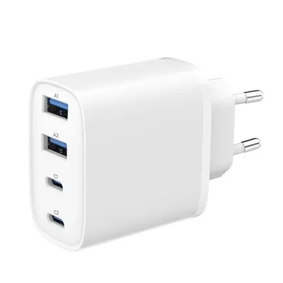 Cargador de pared Gembird TA-UC-2A2C-PD40-01-W USB-C USB-A 40W
