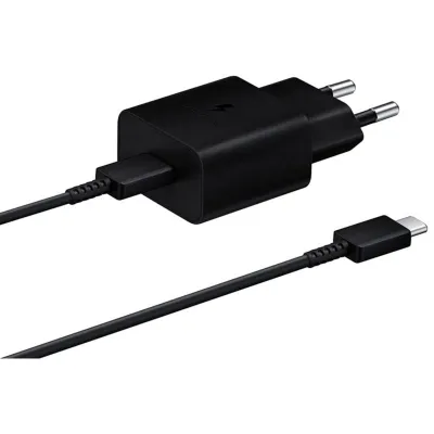 Cargador de pared Samsung EP-T1510XBEGEU USB-C Negro (Cable USB-C)
