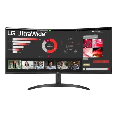 Monitor LG 34WR50QK-B 34" 3440x1440 100Hz VA Curvo Negro