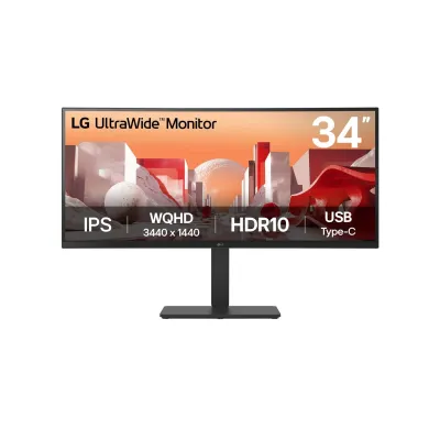 Monitor LG 34BA75QE-B 34" 3440 x 1440 60Hz IPS Curvo Negro