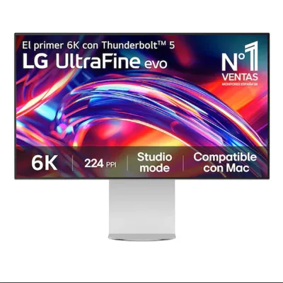 Monitor LG UltraFine 32U990A-S 32" 6K 6144x3456 60Hz IPS Black HDR Gris