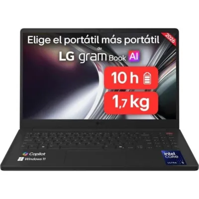 Portátil LG Gram Book 15U50U-G 15.6" Intel Core Ultra 5 115U 16GB 512GB SSD Negro