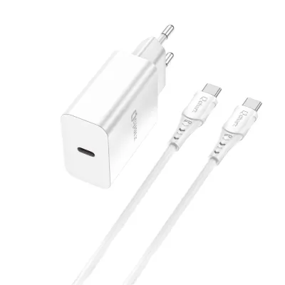 Cargador de pared Qcharx international CHRONOS 3A 20W USB-C Blanco