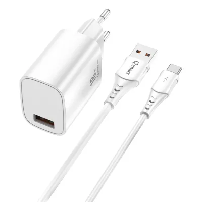 Cargador de pared Qcharx international Artemisia USB-C Blanco 18W